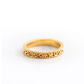 Gold Intricate Narrow Band Ring 