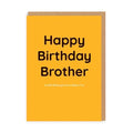 Happy birthday brother card