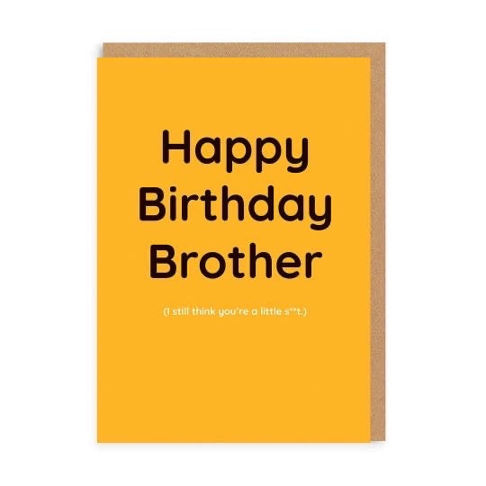 Happy birthday brother card