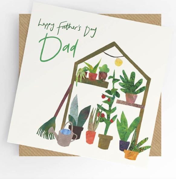 Father's Day card, Greenhouse