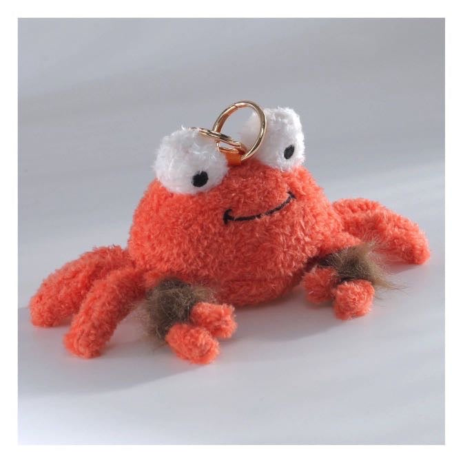 Bessie London Crab Plush Keyring | Cute Bag Charm