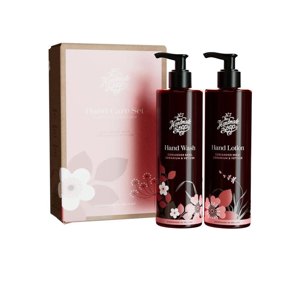 Hand Wash & Lotion Duo- Coriander Seed Geranium & Vetiver - The Handmade Soap Co