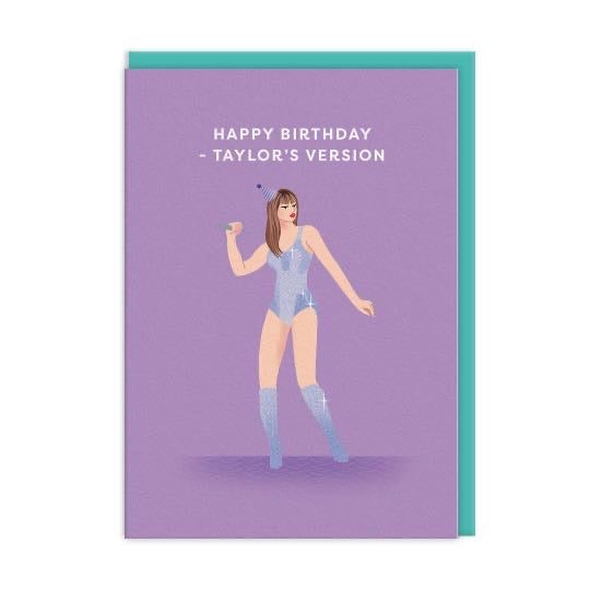 Taylor swift happy birthday card 