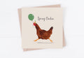 Spring Chicken Fun Birthday Card