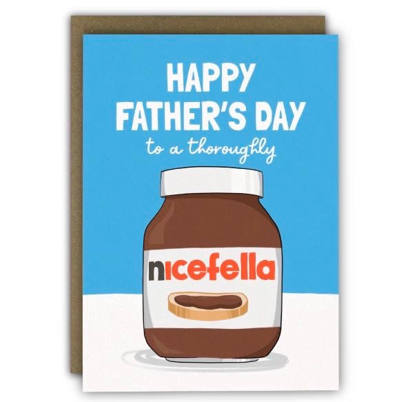 Funny Father’s Day Card - Nutella Nice Fella Chocolate