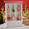 Christmas Robin Postbox Wooden Hanging Decoration