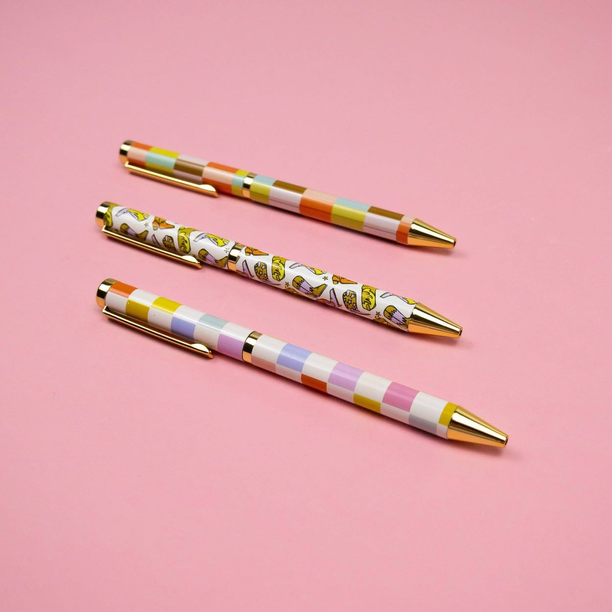 Saje Mixed Design Ballpoint Pens in Gift Box – Set of 3 Pens