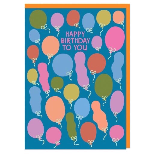 Happy Birthday to you balloons Card