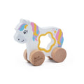 Wooden Push Along Unicorn Toy by Jumini | 6m+