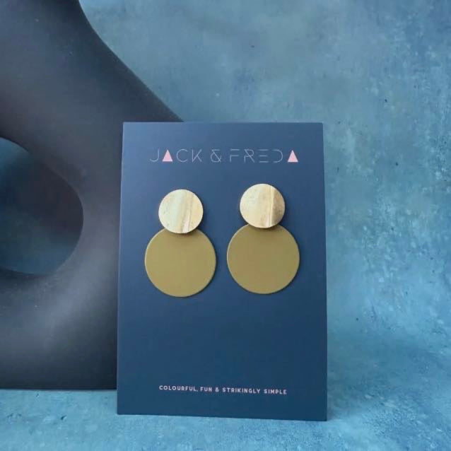 Retro Statement Earrings - Various Colours - Jack & Freda