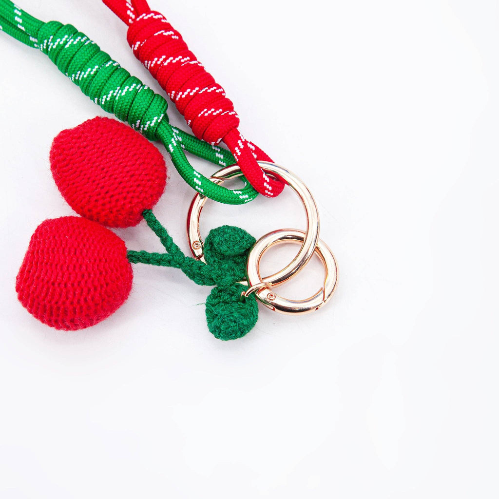 Clip-On Cherry Bag Charm | Cherry Keyring & Bag Accessory