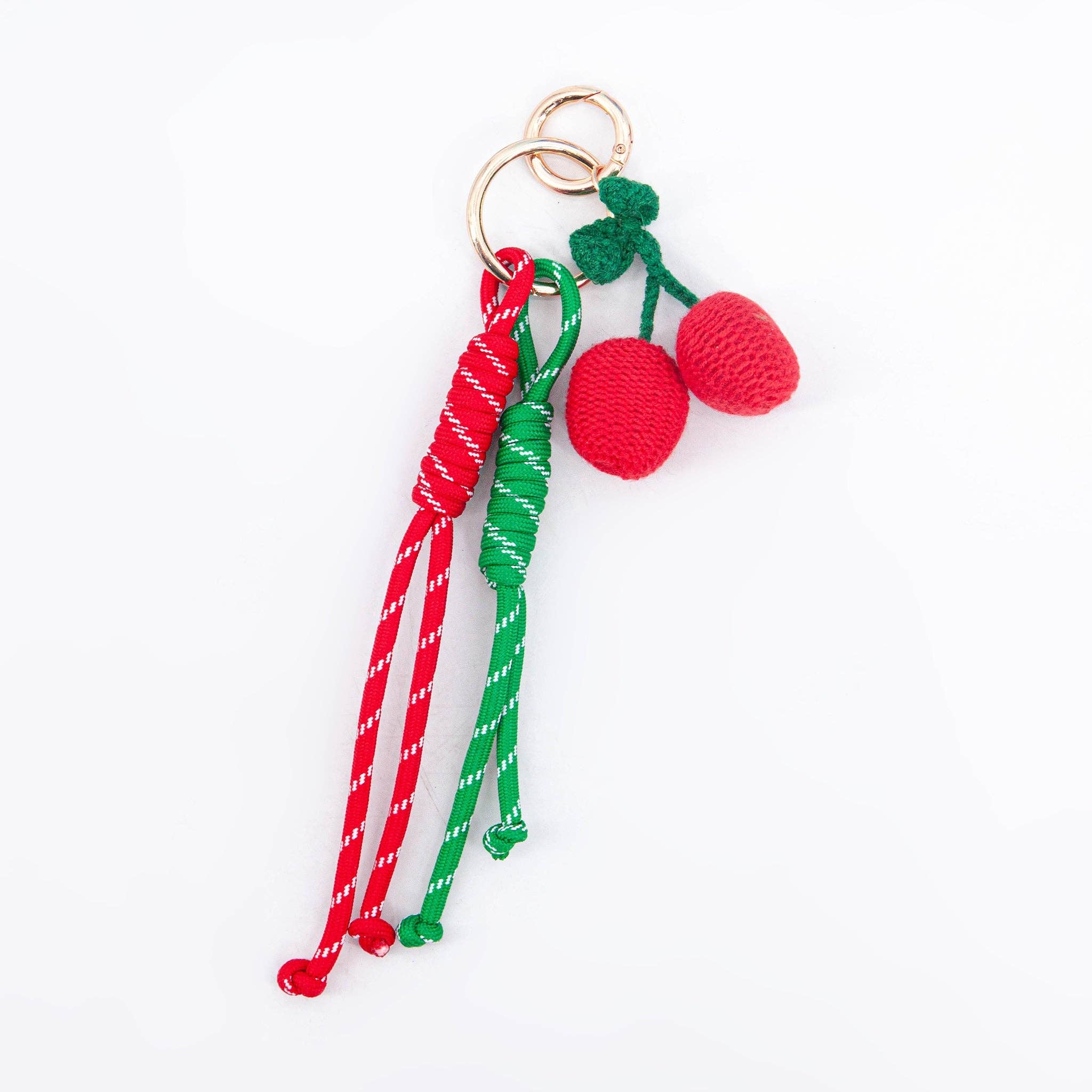 Clip-On Cherry Bag Charm | Cherry Keyring & Bag Accessory