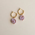 Circle Charm Hoop Earrings by Pepper You