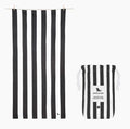 Cabana charcoal stripe dock and bay towel