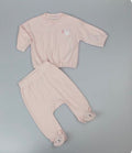 Baby Girl Ribbed Long Sleeve Top & Trousers Set