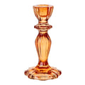 Orange Glass Candle Holder | Home Decor | Gift |
