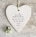 ‘Dogs Come Into Our Homes’ Porcelain Hanging Heart - East of India