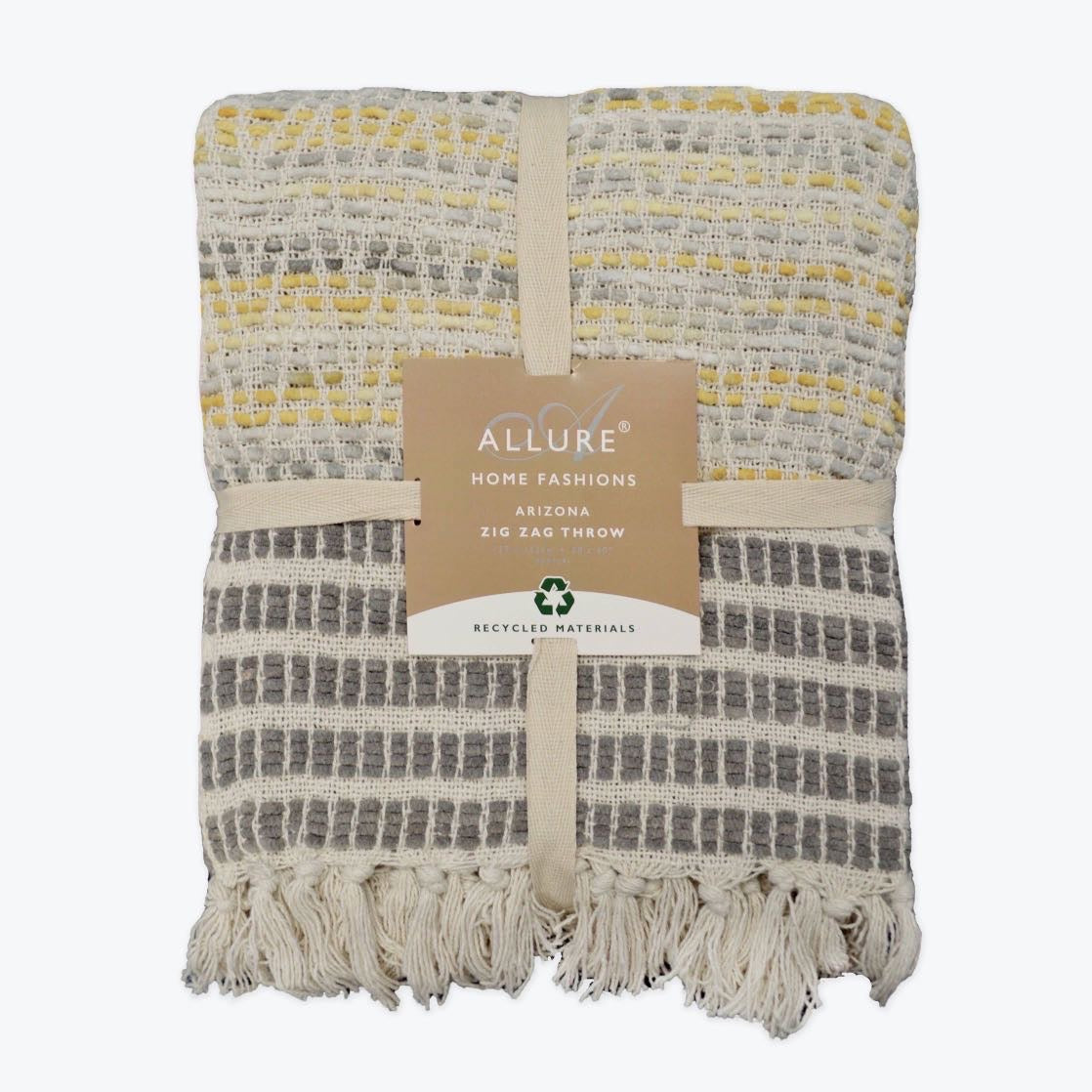 Arizona Zig Zag Heavyweight Herringbone Throw Blankets
