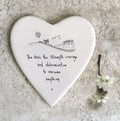 'You Have The Strength, Courage, Determination’ Porcelain Coaster - East of India