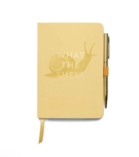 Vintage Sass Notebook with Pen - What The Shell