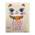 Good Luck Die-Cut Cat card