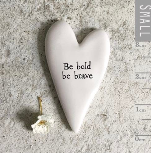 Tiny Heart Token (Be bold be brave) - East Of India