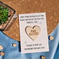 Pure blessed to know ye wooden heart from parful stuff 