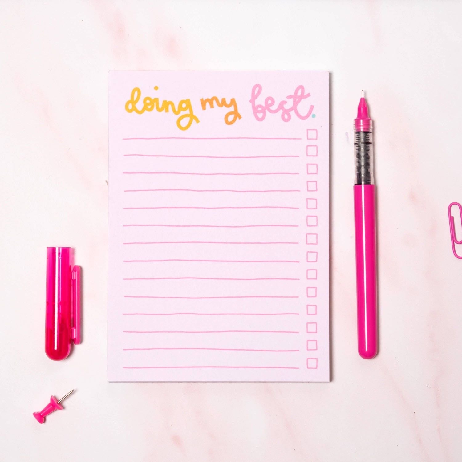 A6 notepad - doing my best by Oh Laura
