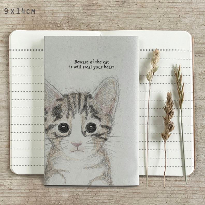 Beware of the cat it will steal you heart notebook east of india 