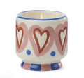 Adopo 8 oz./226g Hearts Ceramic Candle - Rosewood Vanilla
