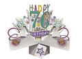 70th Birthday - Pop-Up Greeting Card - Second Nature