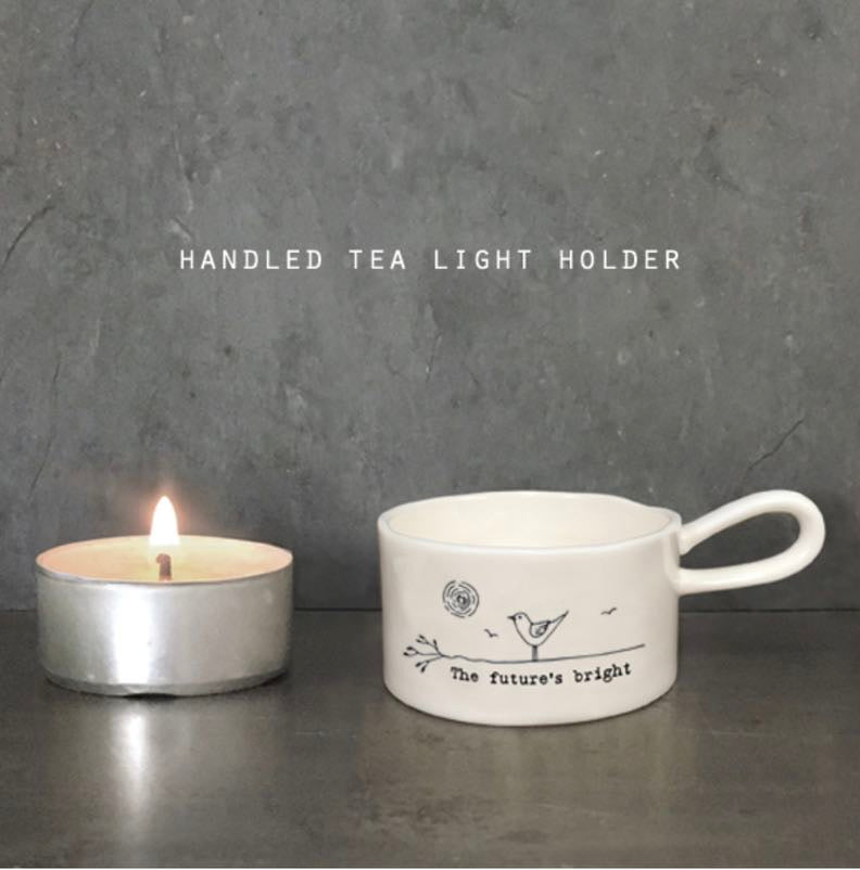 Futures Bright Handled Tea Light Holder - East Of India