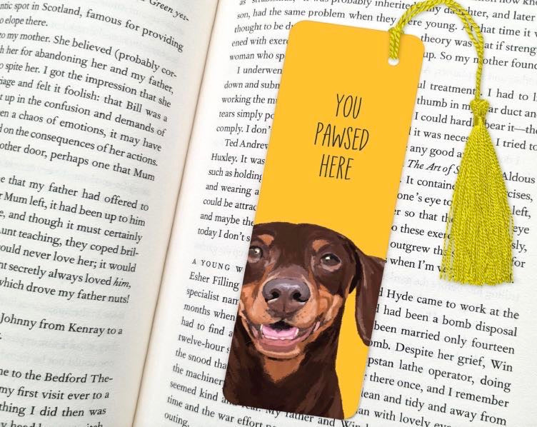 Dog Bookmarks ‘You Pawsed Here’