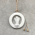 Cut Out Guardian Angel Porcelain Hang - East Of India