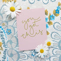 'You got this' Motivational Postcard