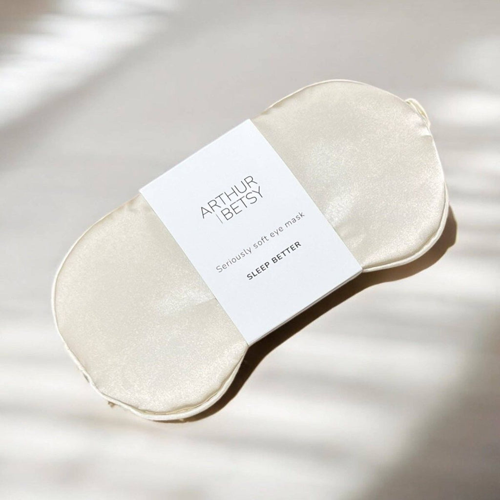 Satin Sleep Mask – Seriously Soft Eye Mask for Better Sleep (Champagne)
