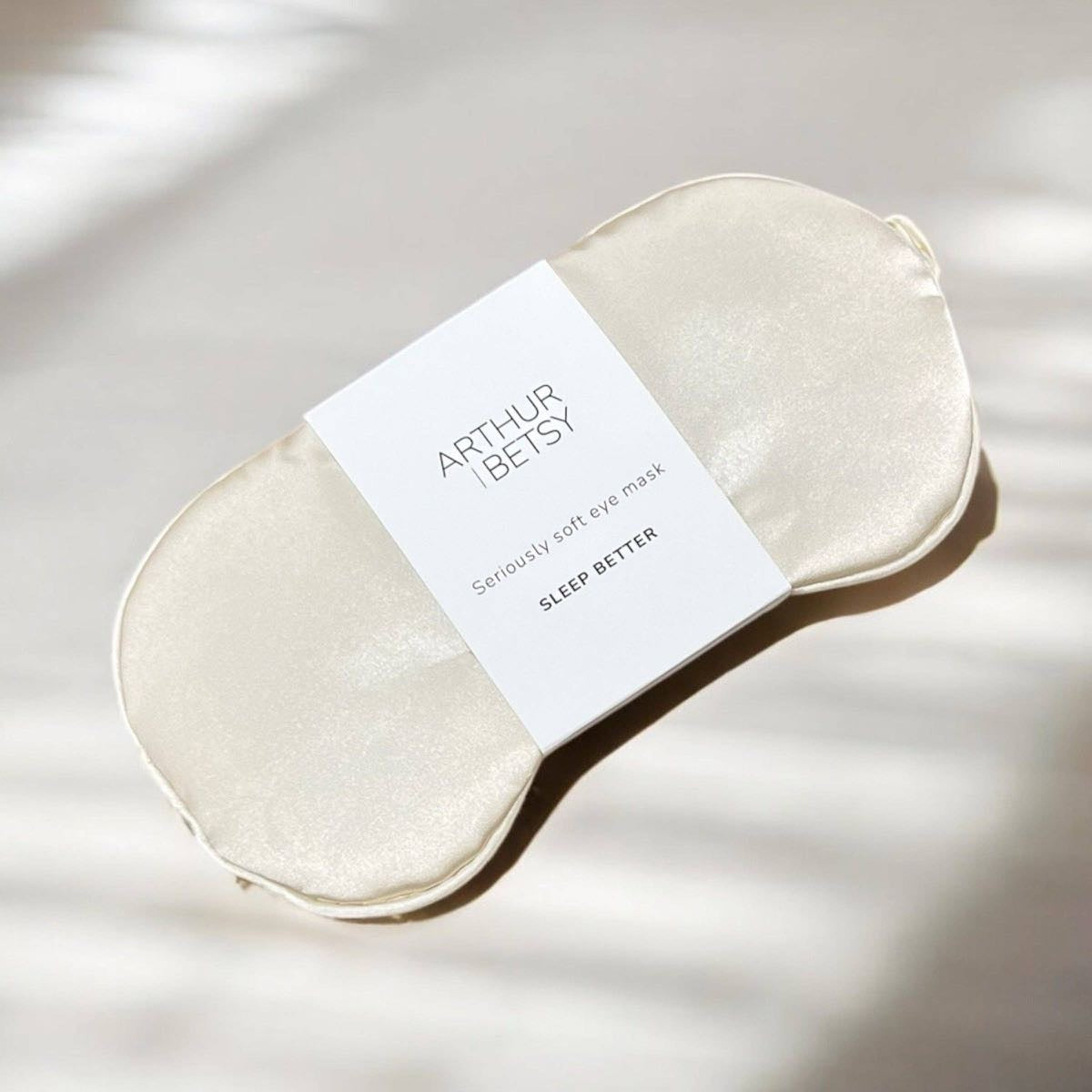 Satin Sleep Mask – Seriously Soft Eye Mask for Better Sleep (Champagne)
