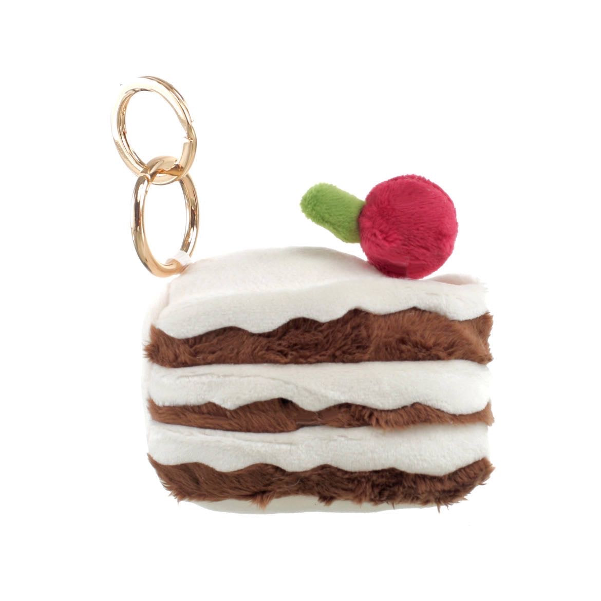 Bessie London Black Forest Cake Plush Keyring | Cute Bag Charm