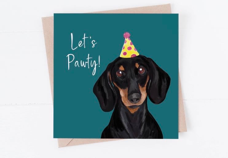 Dog Let’s Party Card