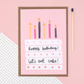 Let’s eat cake greeting card 