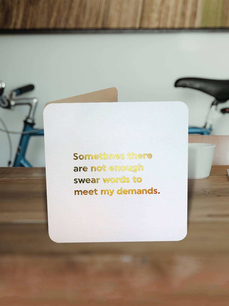 Not Enough Swear Words Funny Birthday Card