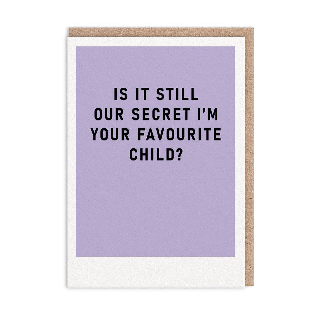Secret Favourite Child Birthday Card
