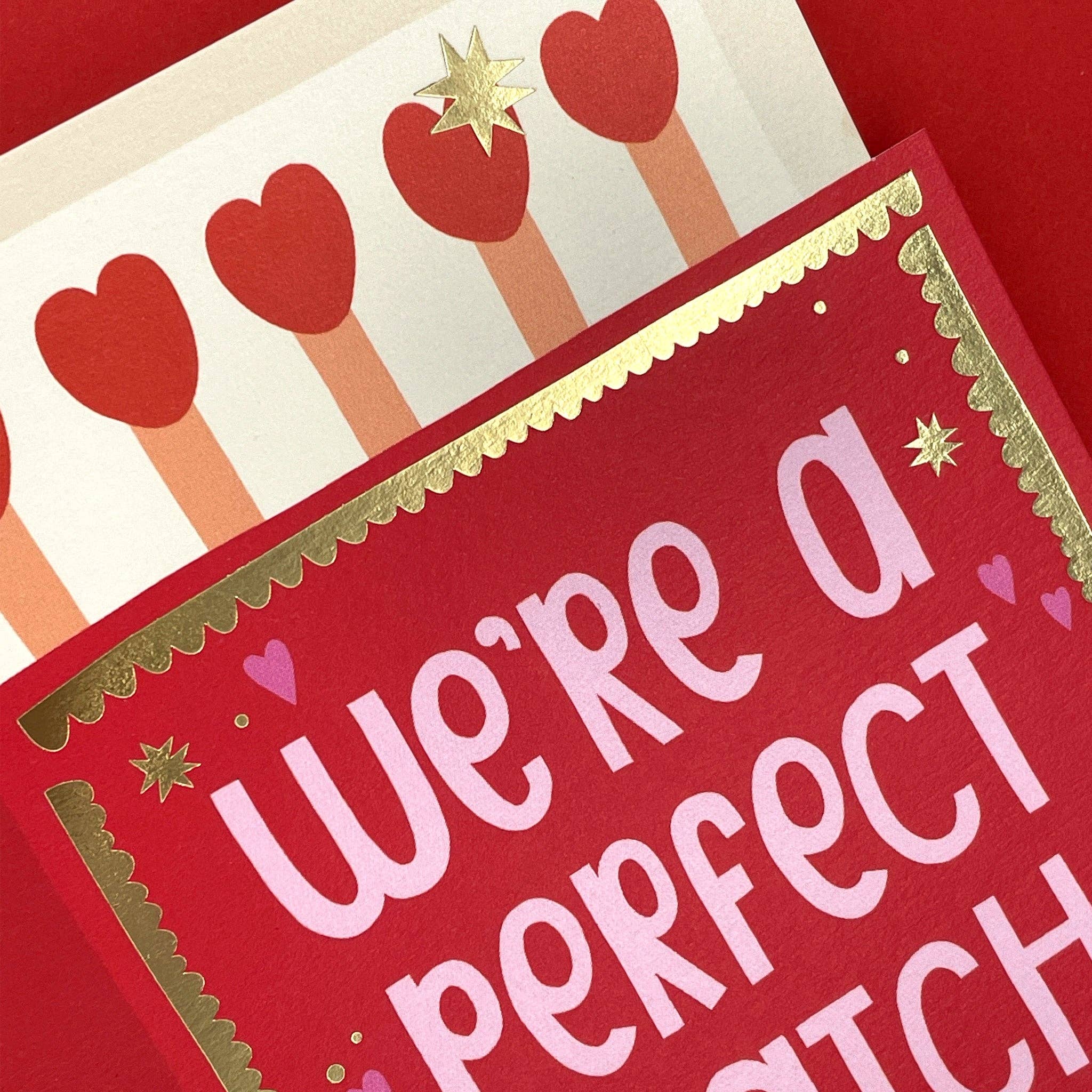 We're A Perfect Match Valentine’s Card