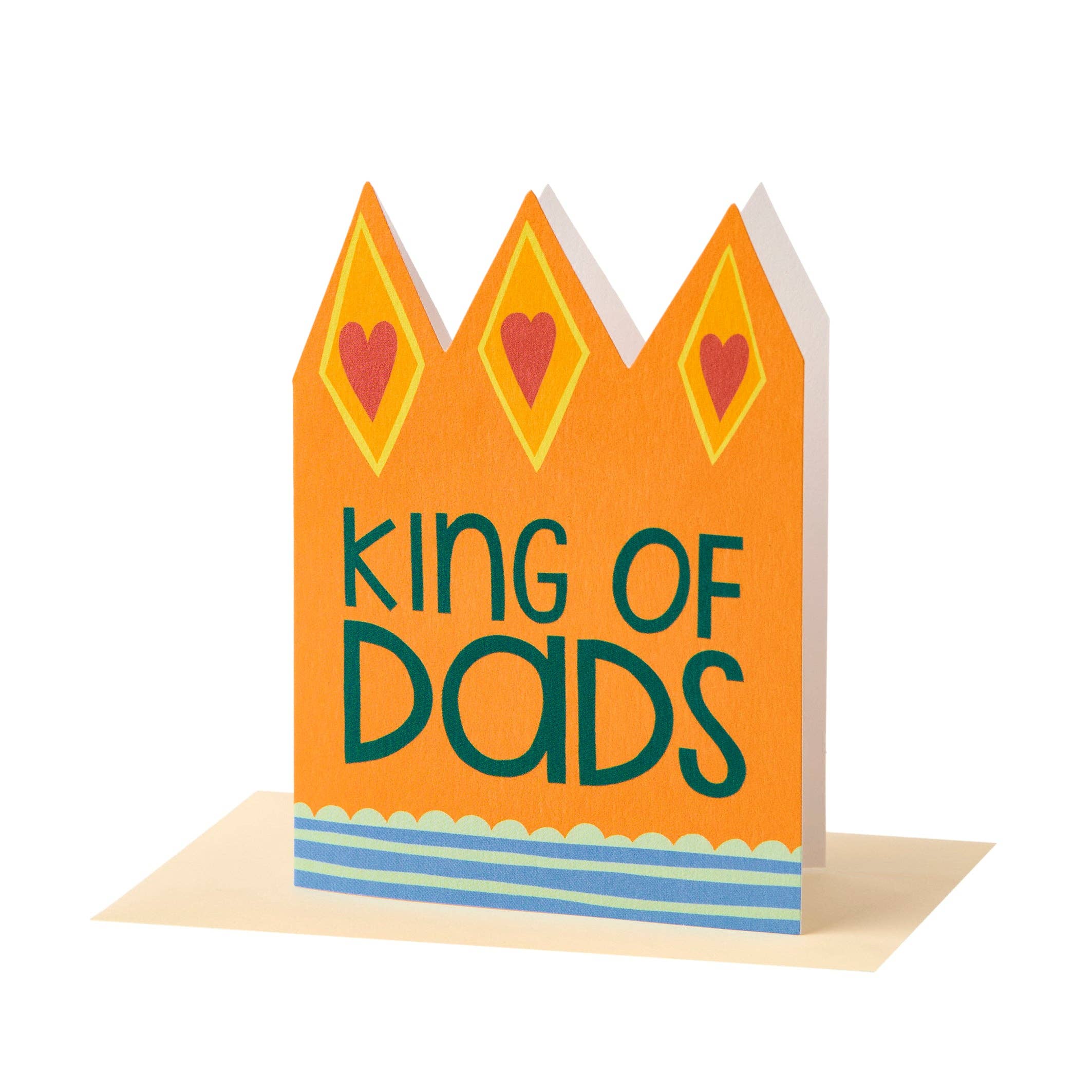 King of Dads die-cut Father’s Day card shaped like a crown