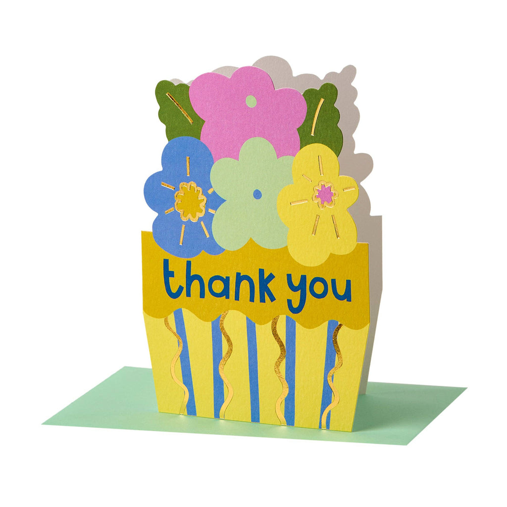 Thank you Flower Basket Card