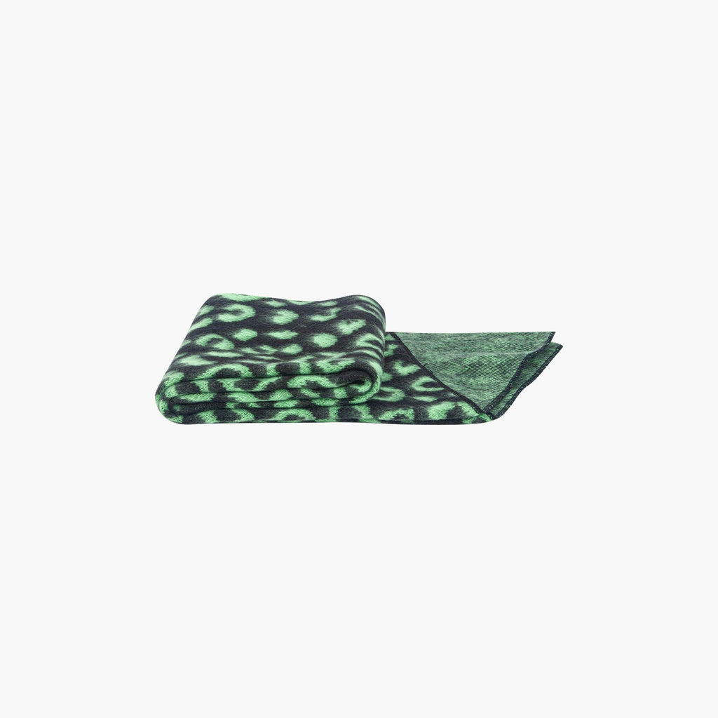 Black/Lime Leopard Heavyweight Scarf