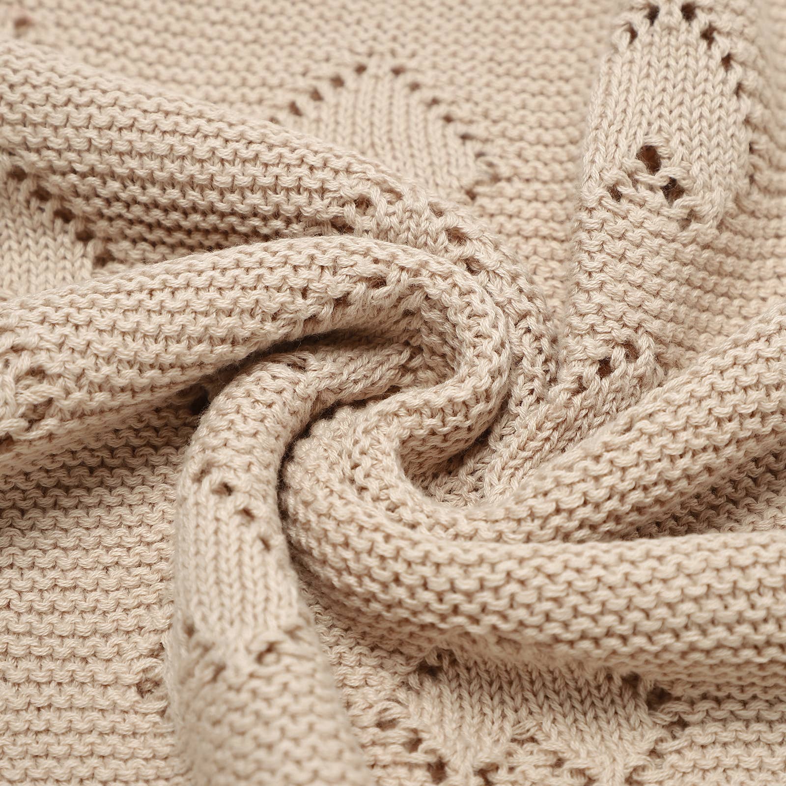 100% Luxury Cotton Receiving Swaddle Baby Blanket - Heart