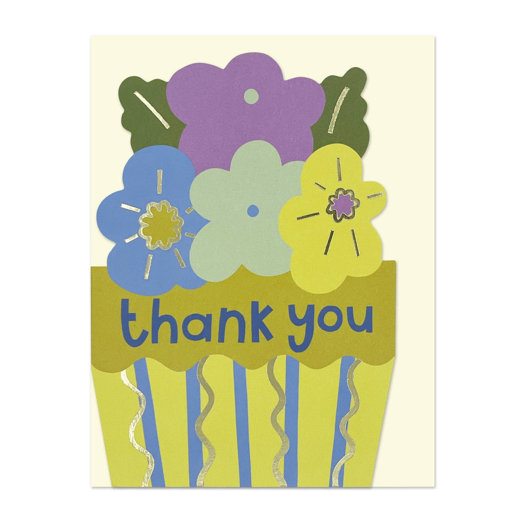 Thank you - Flower Basket Greeting Card