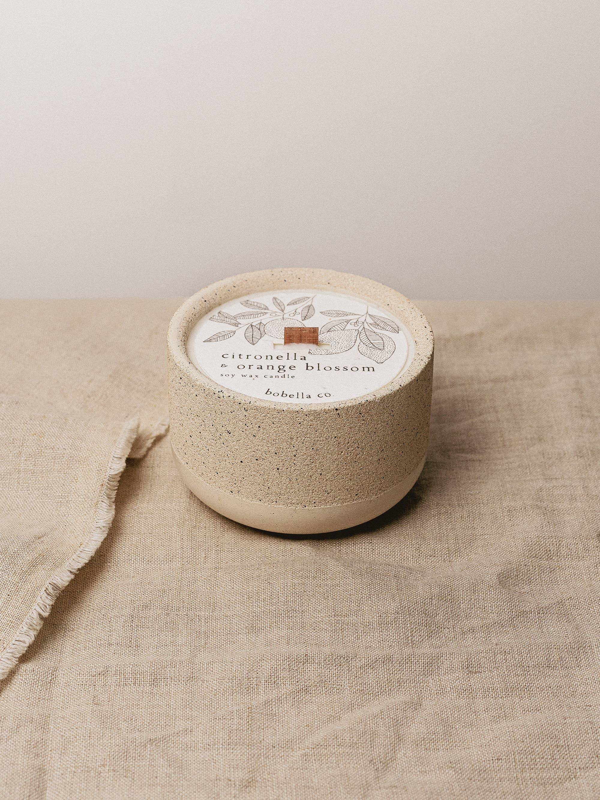 Citronella & Orange Blossom Stoneware Soy Wax Candle