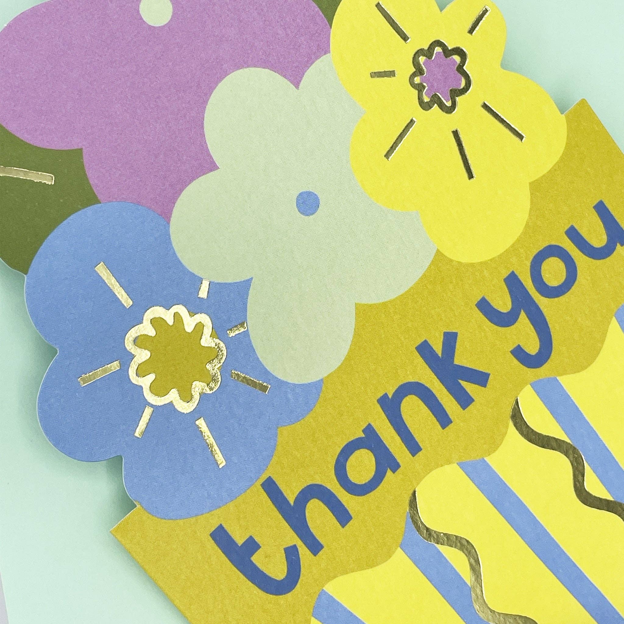 Thank you - Flower Basket Greeting Card